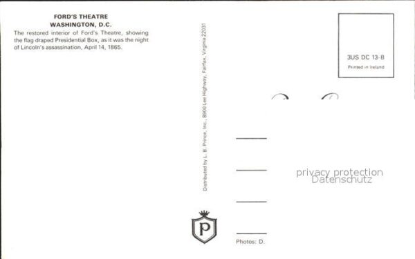 Washington DC Ford`s Theatre – Bild 2