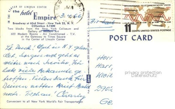 New York City Hotel Empire Lincoln Center – Bild 2