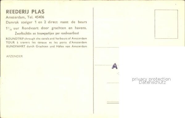 Amsterdam Niederlande Reederij Plas – Bild 2