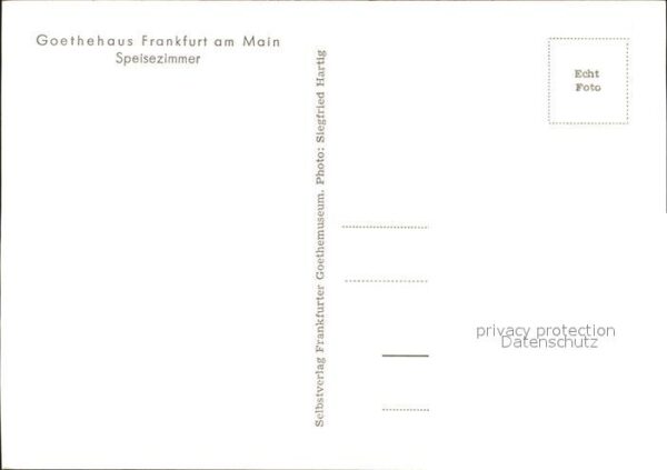 Frankfurt Main Goethehaus Speisezimmer – Bild 2