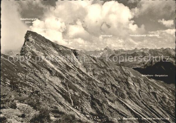 Nebelhorn Nebelhorngebiet mit Bergstation Hochvog