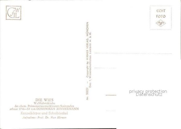 Steingaden Oberbayern Wallfahrtskirche Die Wies Kanzelkörper – Bild 2