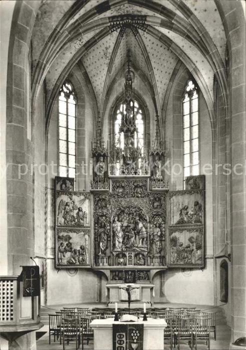 Besigheim Evangelische Stadtkirche Hochaltar von