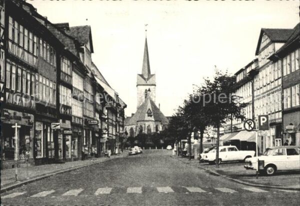 Duderstadt Marktstrasse mit Sankt Servatius Kirche