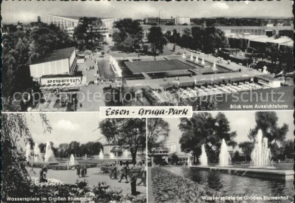 Essen Ruhr Gruga Park Blick vom Aussichtsturm Wass