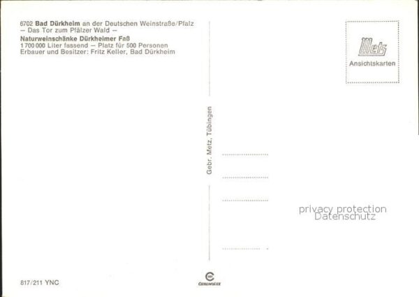 Bad Duerkheim Naturweinschänke Dürkheimer Fass – Bild 2