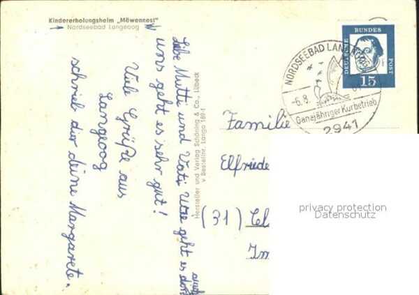 Langeoog Nordseebad Kindererholungsheim Möwennest – Bild 2