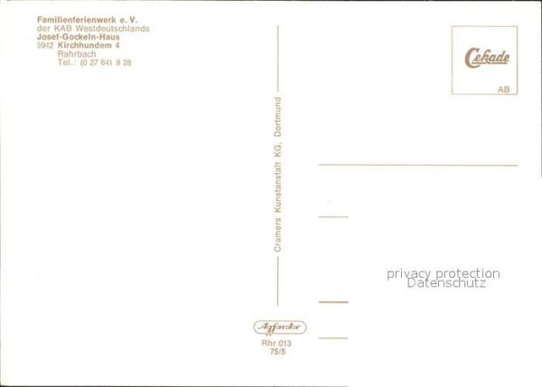 Rahrbach Familienferienwerk Josef Gockel Haus – Bild 2