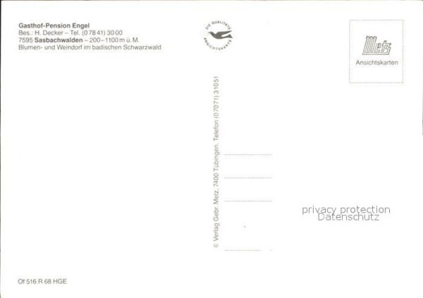 Sasbachwalden Gasthof- Pension Engel – Bild 2