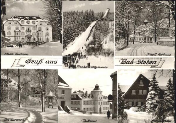 Bad Steben Staatliches Kurheim Rathaus Kurpark