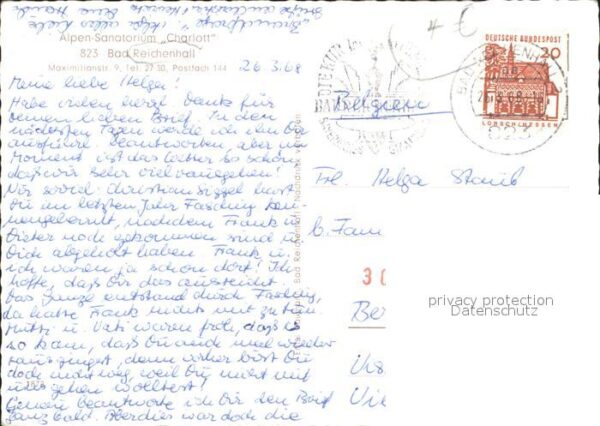 Bad Reichenhall Alpen- Sanatorium Charlott – Bild 2