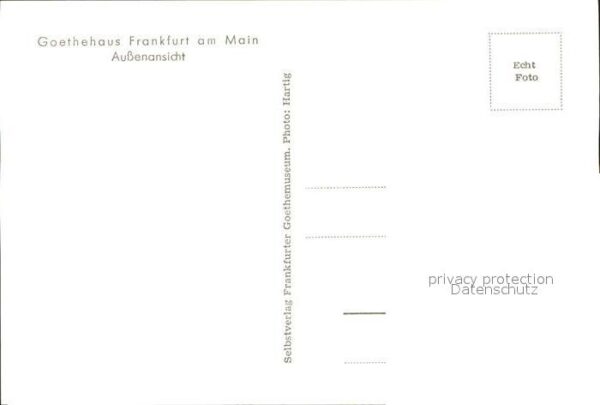 Frankfurt Main Goethehaus – Bild 2