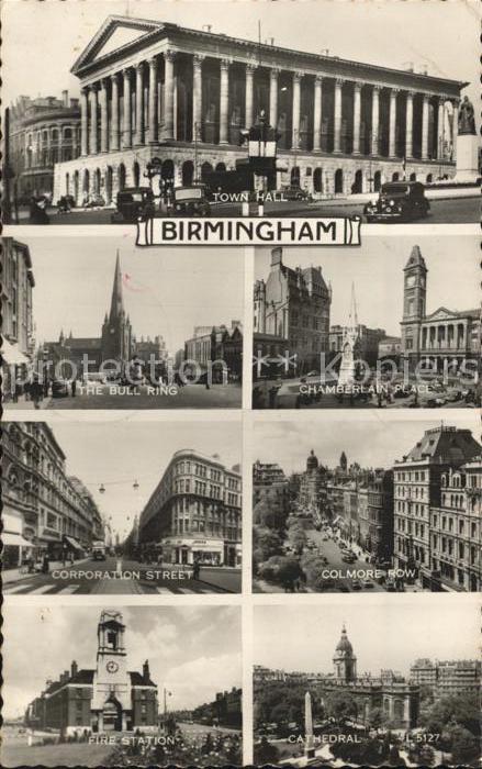 Birmingham Town Hall Bull Ring Chamberlain Place C