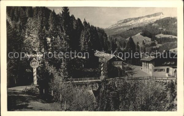Walserschanz Kleinwalsertal Österreichischer Grenzgasthof