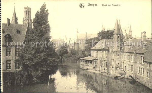 Bruges BRUGGE Belgie Quai du Rosaire