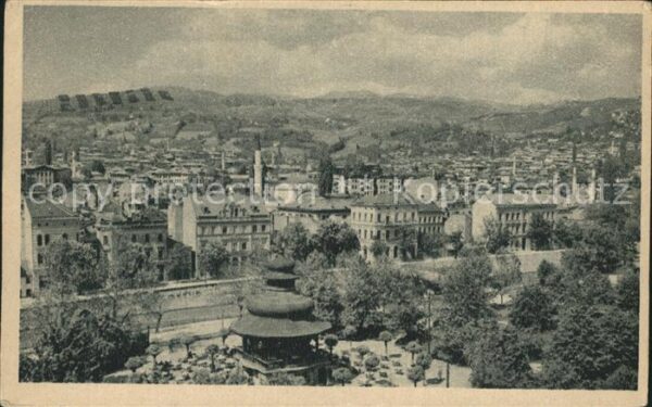 Sarajevo Blick über die Stadt