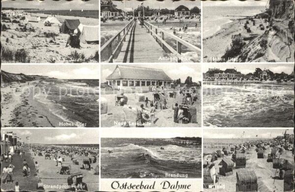 Dahme Ostseebad Strand Anlegebrücke Hohes Ufer Lesehall