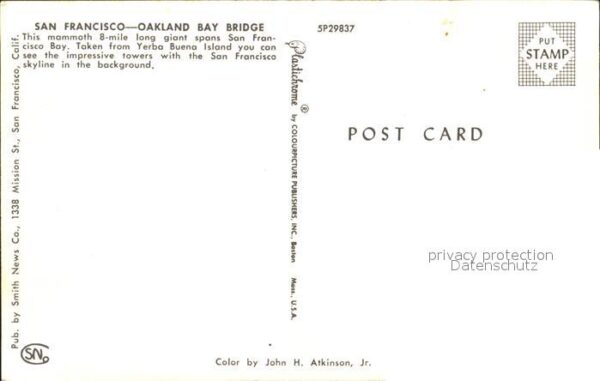 San Francisco California Oakland Bay Bridge – Bild 2