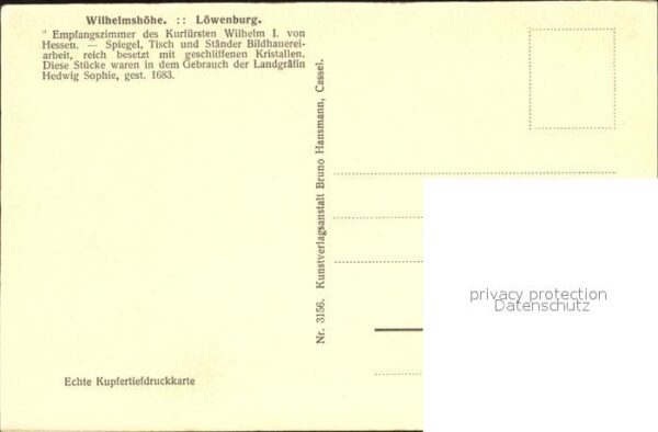 Wilhelmshoehe Kassel Empfangszimmer Kurfürst Wilhelm I von H – Bild 2