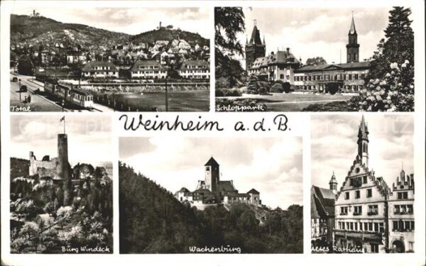 Weinheim Bergstrasse Total Schlosspark Altes Rathaus Wachenb