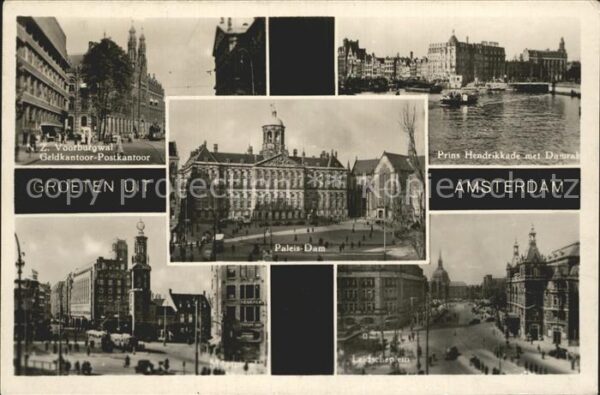 Amsterdam Niederlande Z Voorburgwal Geldkantoor Postkantoor P