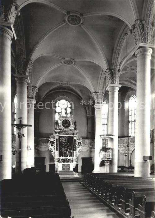 Marienberg Erzgebirge Inneres der St Marienkirche