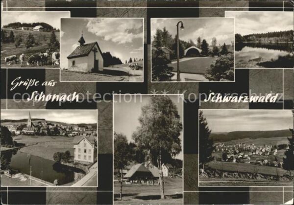 Schonach Schwarzwald Teilansichten Höhenluftkurort Kapelle V