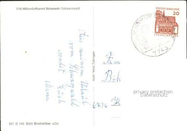 Schonach Schwarzwald Teilansichten Höhenluftkurort Kapelle V – Bild 2