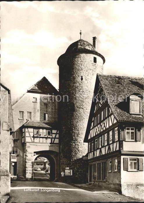 Langenburg Wuerttemberg Cafe Bauer Hofkonditorei Fachwerkhaus T