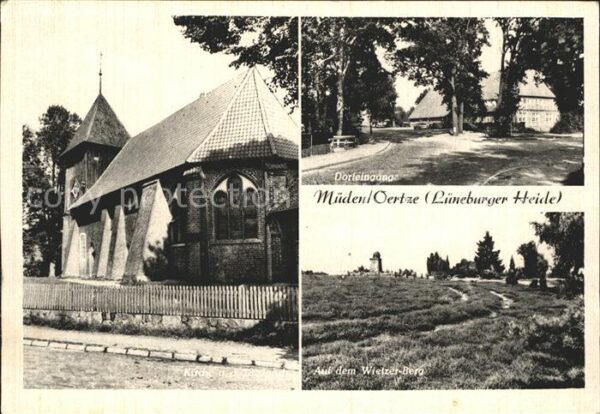 Mueden Oertze Kirche Dorfeingang Wietzer Berg Lünebur