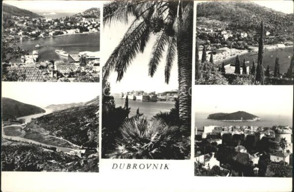 Dubrovnik Ragusa Teilansichten Küste Insel Festung