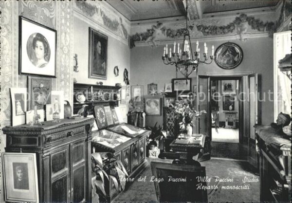 Torre del Lago Villa Puccini Studio Reparto manoscritt