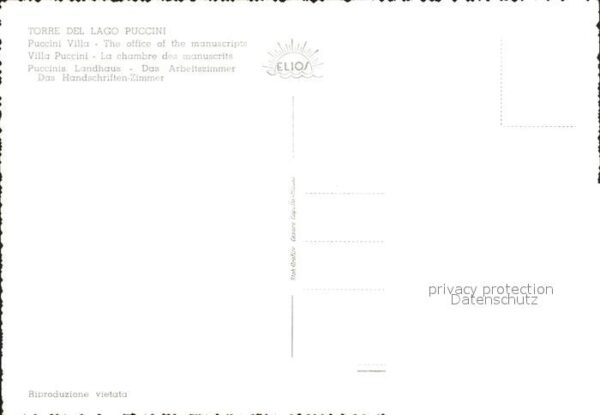 Torre del Lago Villa Puccini Studio Reparto manoscritt – Bild 2