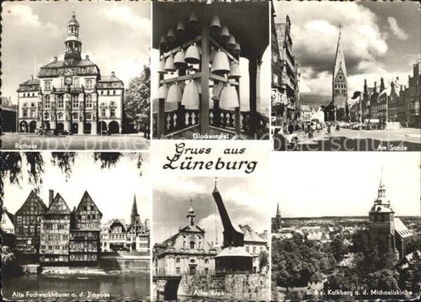 Lueneburg Rathaus Glockenspiel Am Sande Alte Fach