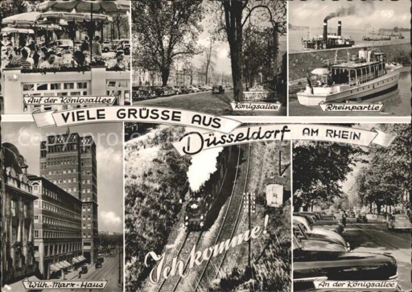 Duesseldorf Königsallee Rheinpartie Dampfer Eisenba