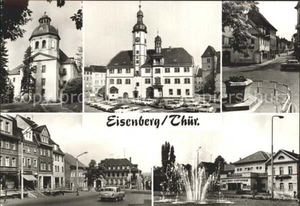 Eisenberg Thueringen Schlosskirche Rathaus Markt Steinweg Pl