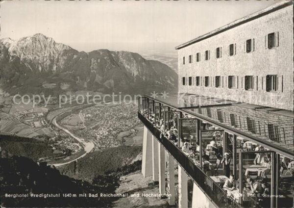 Bad Reichenhall Berghotel Predigtstuhl Fernblick zum Ho
