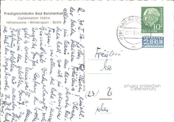 Bad Reichenhall Berghotel Predigtstuhl Fernblick zum Ho – Bild 2