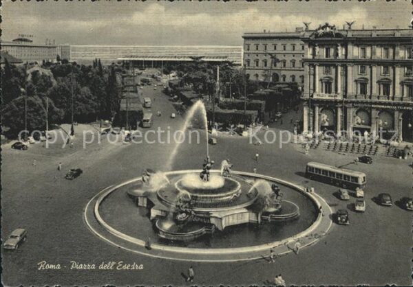 Roma Rom Piazza dell Esedra Fontana