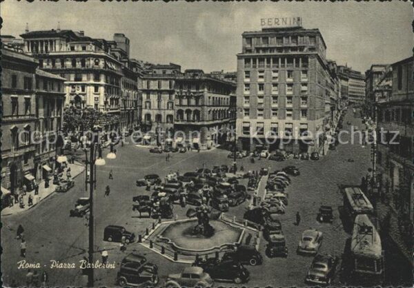 Roma Rom Piazza Barberini Monumento