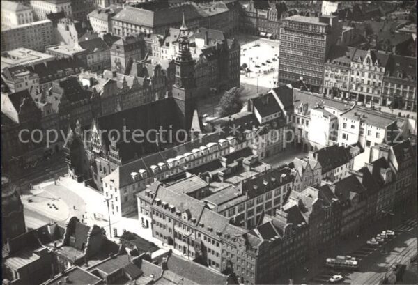 Wroclaw Rynek Markt Fliegeraufnahme