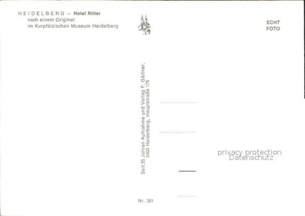 Heidelberg Neckar Hotel Ritter Gemälde Kurpfälzisches Mus – Bild 2