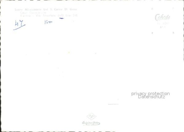 Roma Rom Suore Missionarie Del S Cuore Di Gesu C – Bild 2