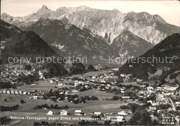Schruns Vorarlberg Tschagguns gegen Zimba und Vandanser Wa