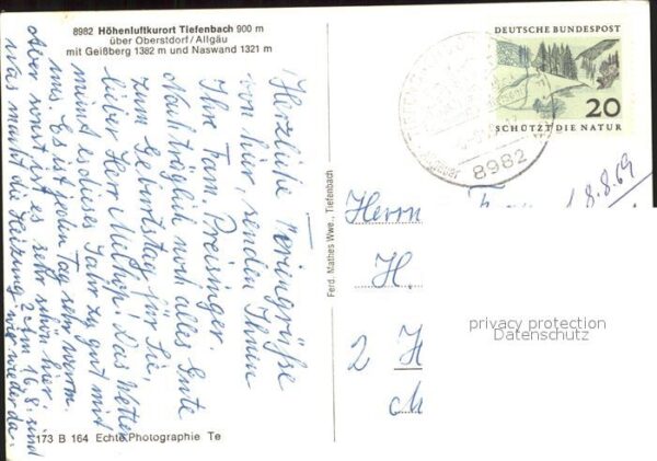 Tiefenbach Oberstdorf Panorama Höhenluftkurort mit Geissberg – Bild 2