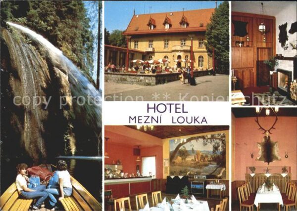 Hrensko Hotel Mezni Louka Restaurant Wasserfall