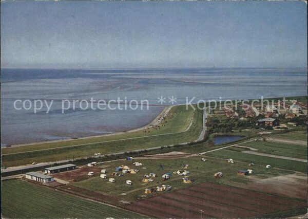 Buesum Nordseebad Camping Nordsee Fliegeraufnahme