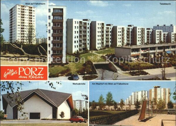 Porz Koeln Falkenturm Hochhaus Tatzelwurm Siedlung