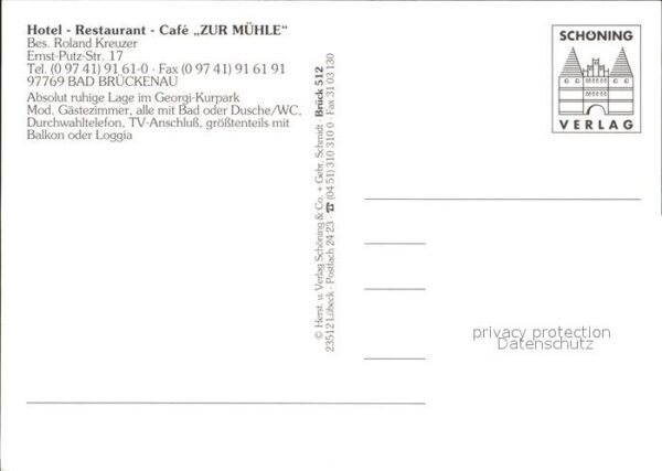 Bad Brueckenau Hotel Restaurant Cafe Zur Mühle Georgi – Bild 2