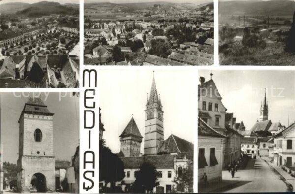 Medias Teilansichten Kirche Turm Torbogen